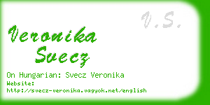veronika svecz business card